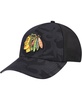 Men's Black Chicago Blackhawks Valin Camo Super Tech Vented Adjustable Hat