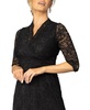 Women's Scalloped Boudoir Lace Cocktail Dress