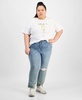 Trendy Plus Size Cotton French 75 Graphic Tee, Exclusively at Macy's