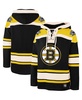 Men's Black, Gold Boston Bruins Superior Lacer Pullover Hoodie