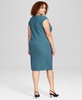 Trendy Plus Size Rib-Knit Sleeveless Dress, Created for Macy's