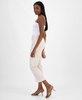 Women's Striped Straight-Leg Cropped Pants, Exclusively at Macy's