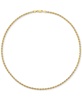 Men's Two-Tone Rope Link 22" Chain Necklace (4mm) in Sterling Silver & 14k Gold-Plate