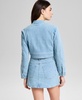 Women's Floral-Embroidered Denim Jacket, Exclusively at Macy's