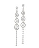Angela Cubic Zirconia Drop Stud Earrings
