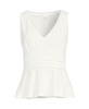 Women's Lightweight Jersey Peplum V-Neck Tank Top