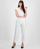 Women's Stretch-Crepe Mid-Rise Slim Ankle Pants, Regular & Petite Sizes