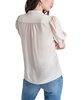 Petite Cotton Puff-Sleeve Button-Front Shirt