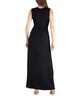 V-Neck Sleeveless Maxi Dress with Belt