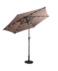 LED Solar Umbrella for Outdoor Shade and Energy-Efficient Lighting