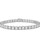 Men's White Topaz Icon Tennis Bracelet (1/10 ct. t.w.) in Sterling Silver