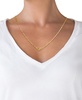 Handcuff Paperclip Link Pendant Necklace in 18k Gold-Plated Sterling Silver, 16" + 2" extender, Created for Macy's