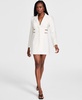 Women's Long-Sleeve Buckle Blazer Dress, Exclusively at Macy's