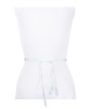 Women's Imitation Pearl Bridal Satin Bow Belt