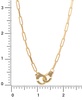 Handcuff Paperclip Link Pendant Necklace in 18k Gold-Plated Sterling Silver, 16" + 2" extender, Created for Macy's
