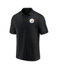 Men's Black and Gold Pittsburgh Steelers Home and Away 2-Pack Polo Shirt Set