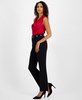 Women's Compression High-Rise Belted Bootcut Pants, Regular & Petite 