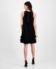 Women's Jewel-Neck Rosette-Trim Shift Dress