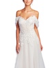 Women's Pierce Off-Shoulder Embroidered Gown