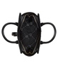 Sculpted Buckle with Convertible Strap Satchel Bag