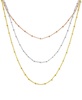 Silver Plated Beaded 18" Layered Necklace