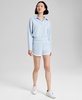 Women's Johnny Collar Scuba Top, Exclusively at Macy's