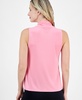 Women's Twist-Neck Sleeveless Keyhole Top