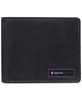 Mens Commuter RFID Bifold Wallet 2 ID Windows Divided Bill Section