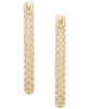 Lattice Rectangular Hoop Earrings in Gold Vermeil, Created for Macy's