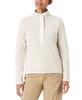 Women's Mixed-Media Mock-Neck Sweatshirt
