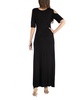 Half Sleeve Open Shoulder Maxi Dress
