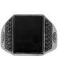 EFFY® Men's Onyx and Black Spinel Statement Ring in Black Rhodium-Plated Sterling Silver