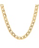 Men's 18k gold Plated Stainless Steel Accented 8mm Cuban Chain 24" Necklaces