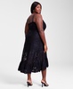 Trendy Plus Size Sleeveless Ruffle-Hem Lace Dress, Exclusively at Macy's 