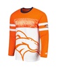 Men's Orange, White Denver Broncos Halftime Long Sleeve T-shirt