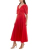 Women's Pleated Belted Fit & Flare Dress