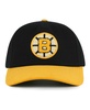 Men's Black/Gold Boston Bruins Burnett Adjustable Hat