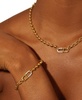Diamond Horizontal Link Two-Chain 18" Pendant Necklace (1/5 ct. t.w.) in Gold Vermeil, Created for Macy's