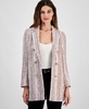 Women's Tweed Faux Double-Breasted Jacket