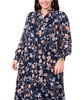 Plus Size Floral-Print Tiered-Skirt Maxi Dress