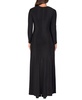 Women's Long Sleeve Scoop Neck Shimmery Fabric Maxi Dress