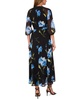 Women's 3/4-Sleeve Belted Maxi Dress