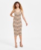 Women's Printed Bodycon Midi Dress, Exclusively at Macy's