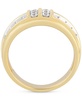 Men's Diamond Multirow Channel-Set Ring (1 ct. t.w.) in 10k Gold