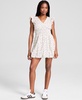 Women's Floral Cotton Bubble-Hem Mini Dress, Exclusively at Macy's