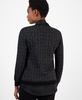 Women's Layered Jacquard Shimmer Sweater 