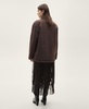 Women's Contrasting Collar Denim Parka