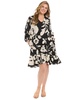 Plus Size Floral-Print Ruffled-Hem Shift Dress