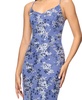 Women's Sequin Embroidered Mesh Sleeveless Gown