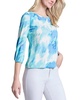 Petite Printed 3/4-Sleeve Top